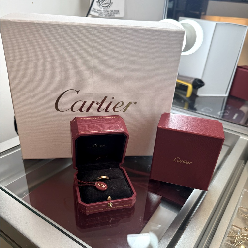Cartier Gold love wedding Band size 53